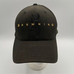 Browning Blackish Embroidered Deer Hunting Baseball Cap One Size Fits All